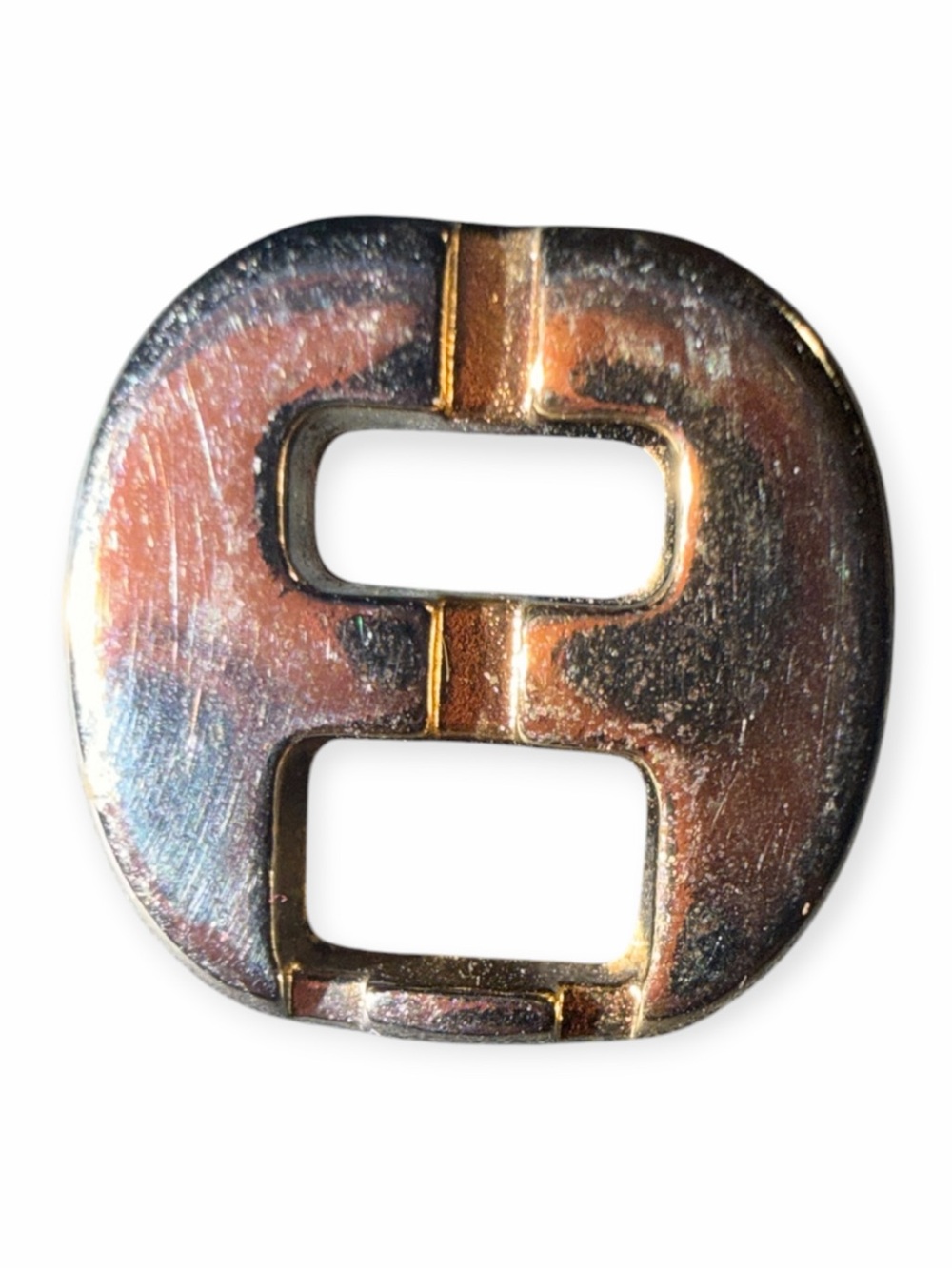 Vintage Salvatore Ferragamo Engraved Gancini Blazer Button Gold-Tone 0.75" 19mm